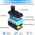 thumbnail image 3 of FSKE 6.2Ah Battery Replacement for Ryobi 18V ONE+ Plus P102 P103 P104 P105 P107 P108 P109 P122 Cordless Power Tools, 3 of 6