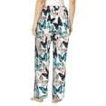 thumbnail image 3 of Goofa Butterfly Printed Soft Pajama Pants for Women, Wide Leg Comfy Casual Lounge Yoga Pants-Small, 3 of 9