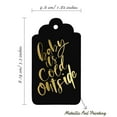thumbnail image 5 of Inkdotpot Baby It's Cold Outside Baby Shower Bottle Tag Real Gold Foil Favor Hang Tags Pack Of 100, 5 of 6