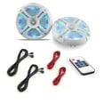 thumbnail image 4 of 2) Pyle PLMRX68LEW 6.5 Inch 250 Watt Marine Boat LED Light White Speakers (Pair), 4 of 4