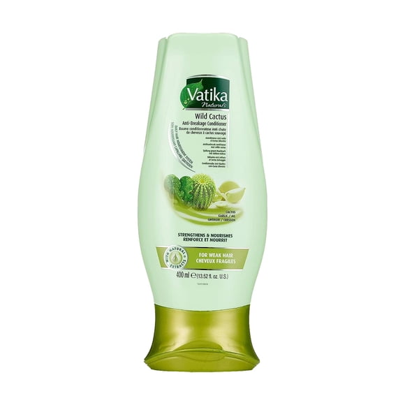 Dabur Vatika Naturals Acondicionador Hidratante Natural para el Cabello para Mujeres con Todo Tipo de Cabello - Cabello Largo Rizado Seco o Tratado con Color - Hidratante para el Cuero Cabelludo (Bote