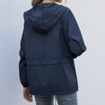 thumbnail image 3 of Coupe-vent Imperméable pour Femmes, Veste Légère avec Capuche, Extérieur, 3 of 5