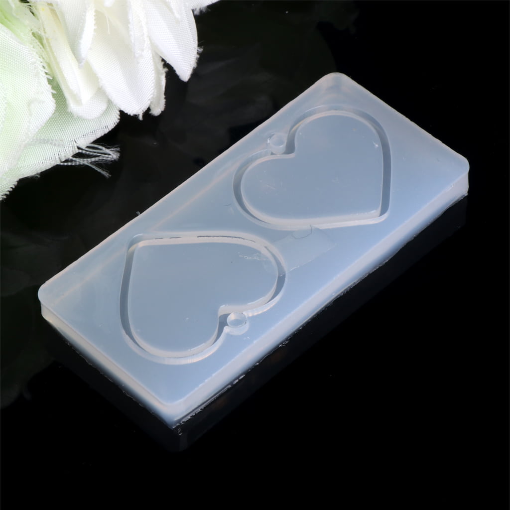 Jewelry Silicone Mold Flower Leaves Heart Shape Making Pendant Resin Craft Tools 