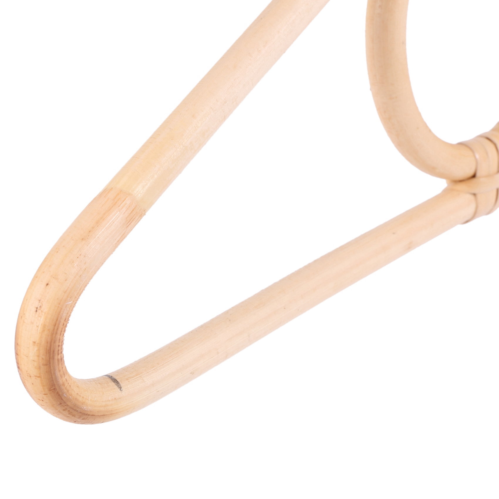 4X Rattan Clothes Hanger Style Kids Garments Organizer Rack Children Hanger Kids Room Decoration Hanger for Clothes