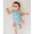 thumbnail image 3 of Big Sister Little Brother Matching Outfits Baby Announcement Sibling Shirts Little Bro Aqua NB (0-3M), 3 of 7