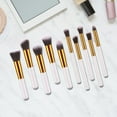 thumbnail image 4 of 10-Piece Makeup Brush Set Complete Eye Face Cosmetic Application Tools Kit 10PCS, 4 of 5