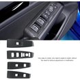 thumbnail image 3 of HUGFEGWE 4Pcs Window Lift Switch Panel Cover Carbon Fiber Door Window Lift Panel Cover Sturdy Strong Protection for Accord (High Configuration) CJB91-76933, 3 of 7