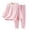 Pink, variant on xaoyunyn Pants Set for Girls 2 Piece Outfits Casual Comfy Solid Color Long Sleeve Round Neck Homewear 1-11 Years