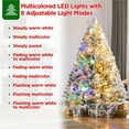 thumbnail image 2 of Yaheetech 4.5Ft Pre Lit Artificial Christmas Tree with Foldable Stand, Green, 2 of 9