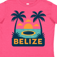 thumbnail image 4 of Inktastic Belize Tropical Sunset with Palm Trees Boys or Girls Toddler T-Shirt, 4 of 5