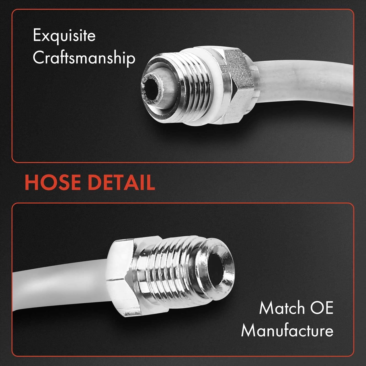 A-Premium Power Steering Hose Pressure Hose Line Assembly Compatible with Ford F-150 F-250 F-350 1990-1992 Bronco F-200 Pump To Gear/Rack Pinion
