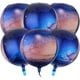 thumbnail image 1 of 6 piezas Globos de galaxia Globos espaciales Globos de planeta púrpura para decoraciones de fiesta espacial Decoraciones de fiesta de cumpleaños de galaxia Suministros de fiesta temática espacial, 1 of 5
