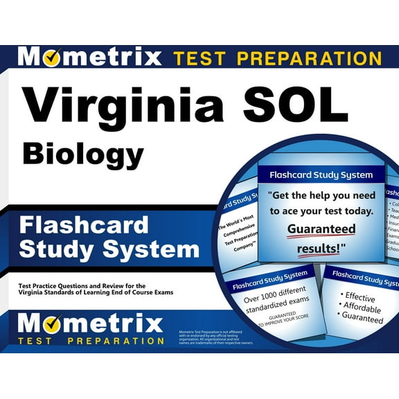 Virginia Sol Biology Flashcard Study System : Virginia Sol Test Practice Questions & Exam Review for the Virginia Standards of Learning End of Course Exams (Cards)