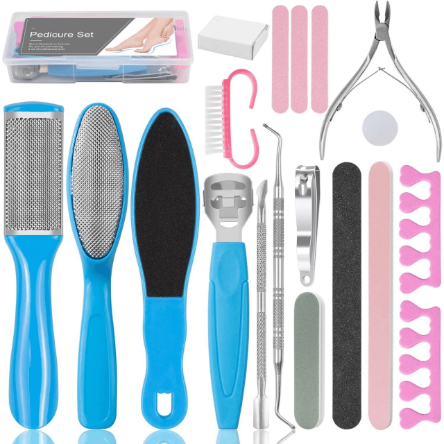 Set de herramientas de pedicura 20 en 1 Foot Files Professional