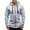 Gray, variant on UTTOASFAY Men'S Solid Stitching Drawstring Hooded Slim Jacket Coat Outwear Gray XXXL