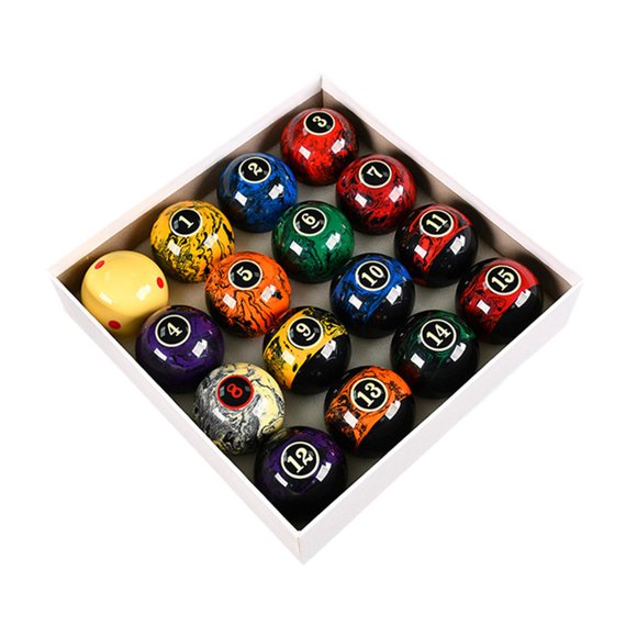 Wweixi Resin Colorful Professional Snooker Accessories Package Contains 16 Balls 15 Numbered And 1 White Ball Resin Game Rooms
