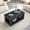 Black, variant on Oufan 39.5" Modern Coffee Table, Wooden Simple Rectangular Center Table with Open Storage Shelf, 2-Tier Cocktail Table with Living Room