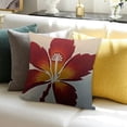 thumbnail image 3 of BANET Hibiscus Flowers Throw Pillow Covers - Pillow Cases Tropical Plants Cushion Cover Pillowcases for Couch Bed Sofa White, 3 of 5