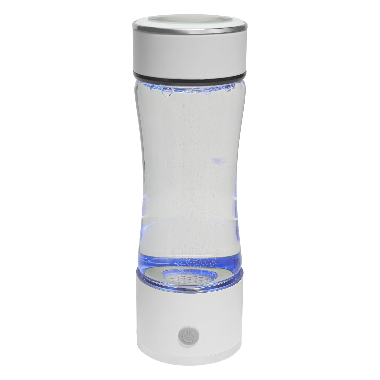Home Car Hydrogen Portable Water Cup 12.85oz Hydrogen Water Cup Office Travelling Hydrogen Water Bottle White Hydrogen Water Generator Bottle Water Glass Ionizer Machine Rich Water 1500mah Battery