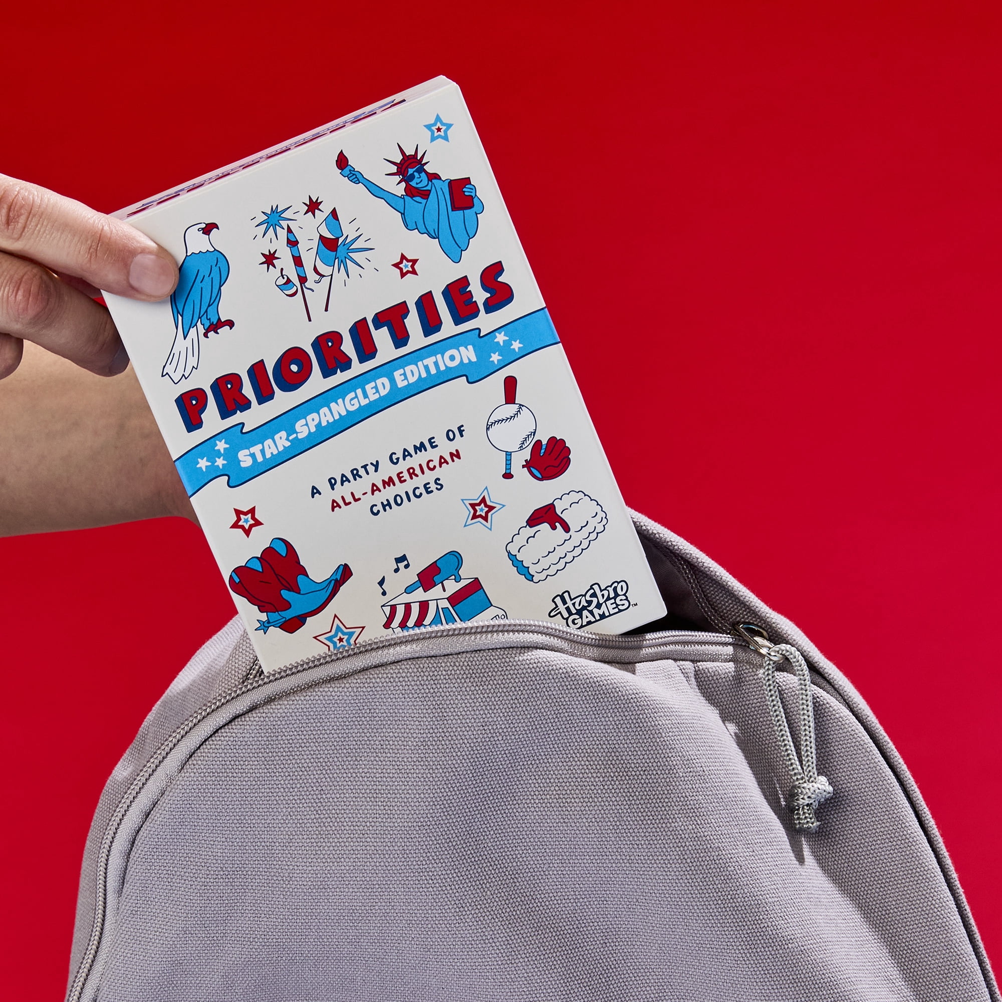 Priorities Star-Spangled Edition Game, Party Game of All-American Choices, Teens, Family, Fun Summer Activities for Kids & Families, Ages 14+