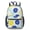 Geometric Flower and-1, variant on Geometric Flower and Dahlia White 17" School Backpacks for Teens,Waterproof Oxford Fabric,S-Shape Padded Straps for School,Travel,Hiking,Camping