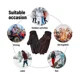 thumbnail image 5 of Guantes térmicos, guantes de invierno de cuero para hombre, gruesos, cálidos, con forro polar, resistentes al viento y al frío, guantes para pantalla táctil para ciclismo, conducción,, 5 of 5