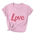 thumbnail image 2 of Goodtrade8 Womens Shirts Valentines Day Cute Plus Size Valentines Women Graphic Short Sleeve for Girlfriend Pullover Shirts for Women, 2 of 5