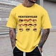 thumbnail image 2 of Mens Shirts Patriotic Farm Tractor Short Sleeve Mens Spring Shirt,Yellow,L, 2 of 4