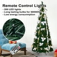 thumbnail image 4 of 6FT Pop Up Christmas Tree Artificial with Remote, Pull Up Christmas Tree with Pre-lit Warm Lights, Holiday Party Decorations, 4 of 8