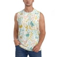 thumbnail image 1 of Balery Funny Chicken Camisetas sin mangas para hombre, absorbe la humedad y protege contra el mal olor.-Small, 1 of 7