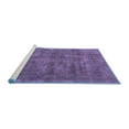 thumbnail image 2 of Ahgly Company Machine Washable Indoor Rectangle Oriental Blue Industrial Area Rugs, 7' x 9', 2 of 4