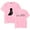 Pink, variant on Livingston Shadow Lyric Merch T-Shirt Women Men Casual Crewneck Short Sleeve Fashion Tee