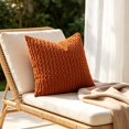 thumbnail image 2 of Pillow Covers 18x18,Throw Pillow Covers,Corduroy Throw Pillow Covers,Soft Breathable Solid Color Pillow Shams with Hidden Zipper Washable Decorative Pillowcase for Home Sofa Bedroom(Brown 18*18in), 2 of 6