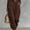 Coffee, variant on Ynynloco Women's High Waisted Cargo Wide-Leg Pants Travel Y2K Streetwear Baggy Pants with 6 Pockets Ankle Cuffs