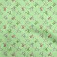 thumbnail image 1 of oneOone Velvet Light Green Fabric Ocean Turtles Craft Projects Decor Fabric Printed By The Yard 58 Inch Wide, 1 of 4