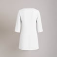 thumbnail image 7 of Dresses for Women V-Neck Long-Sleeve Solid Color Flowy Casual Style for Everyday Wear and the Beach, 7 of 7