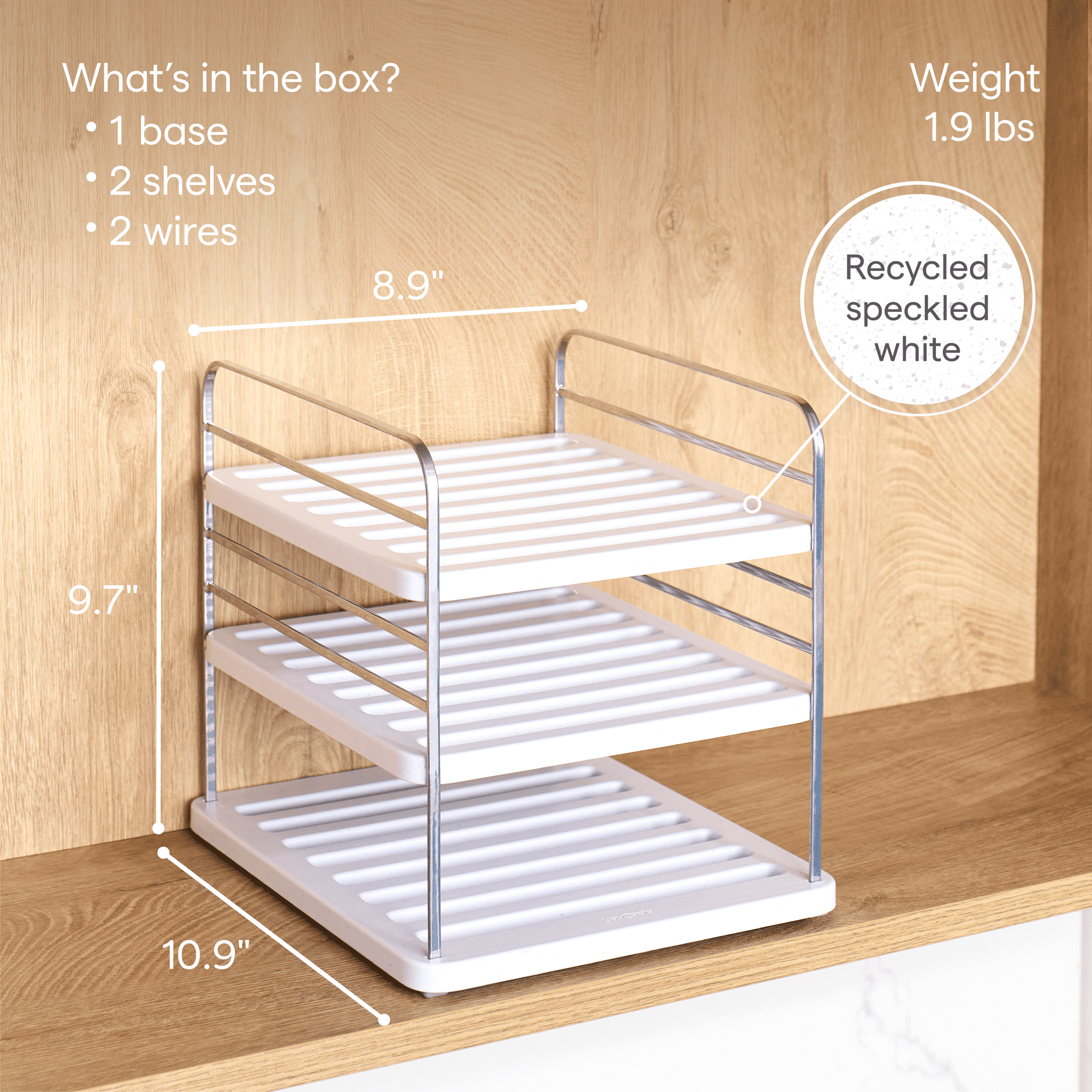 YouCopia® UpSpace® Cabinet Organizer, Small, Premium Edition, Made for Kitchen Organization and Accessibility