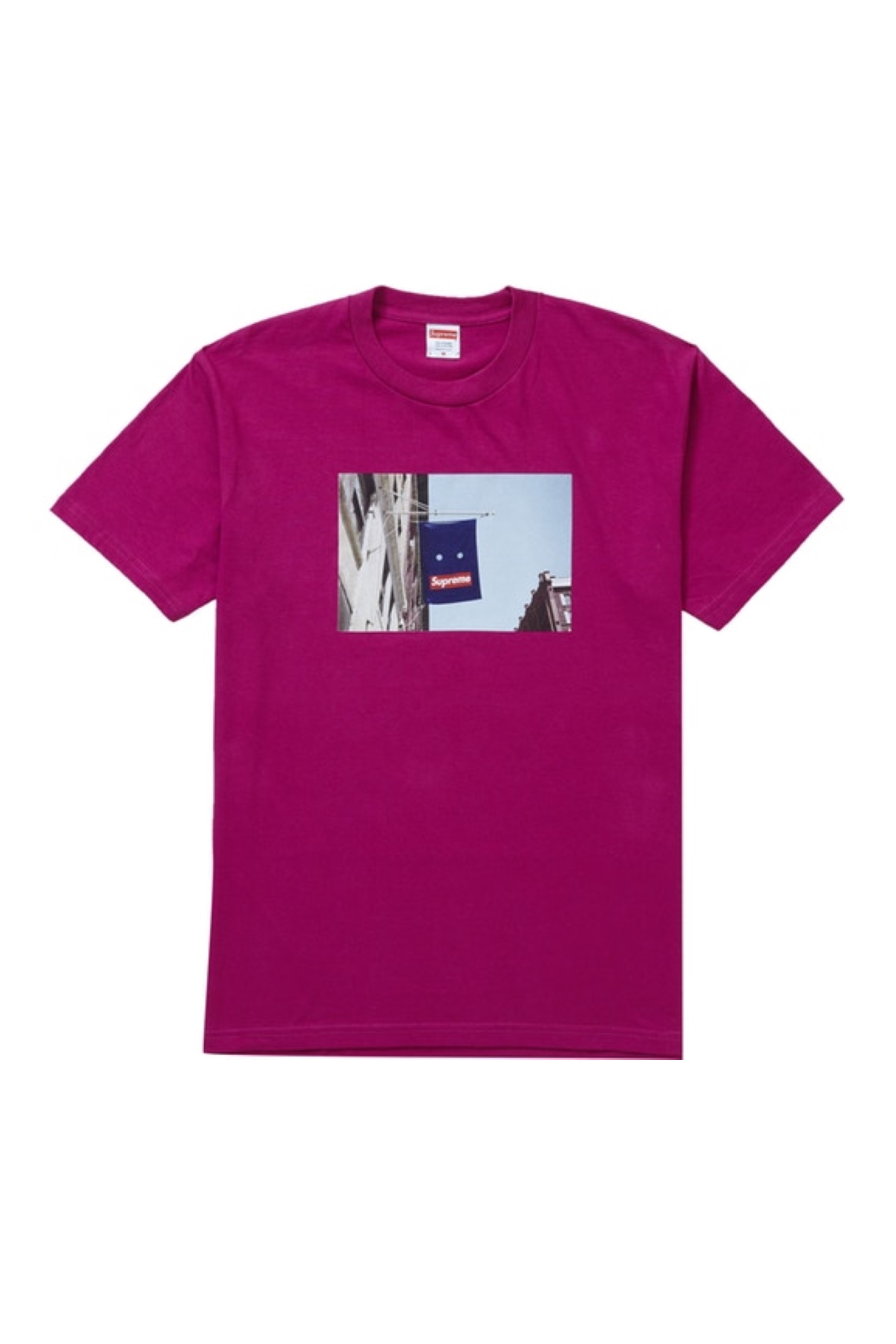 supreme banner tee white