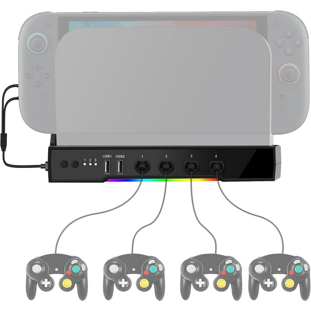 Cooling Fan Dock With USB Expansion & NGC Gamepad Interface for Nintendo Switch 2 - Plug & Play Cooling Base