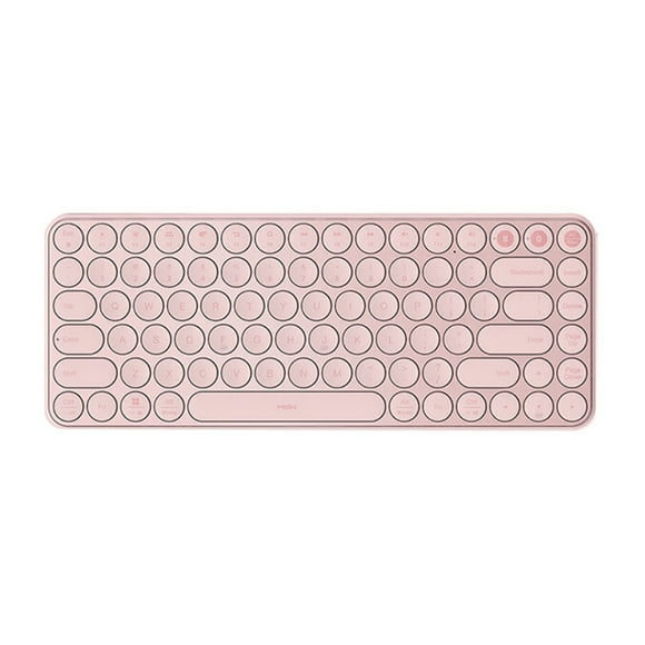 Amdohai MIIIW Mini Bluetooth Dual Mode Keyboard 85 Keys 2.4GHz Multi Device Keyboard Wireless Keyboard Compatible with Mac iPad iPhone Windows Android For Office Computer Laptop Tablet