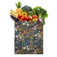 thumbnail image 1 of Botanical Garden Print Reusable Tote Bag - Spacious & Machine Washable Grocery Bag, 1 of 5
