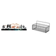 thumbnail image 1 of Organizador De Cesta Colgante Con Escultura De Ciervo Para Jardín, Valla, Exterior, Interior, Porche, Baño, Cocina, Sala De Estar, Estantes Flotantes, Decoración Y Almacenamiento., 1 of 8