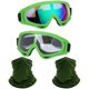 thumbnail image 1 of wonima02 Motorcycle Goggles,2 Pack Dirt Bike ATV Motocross Riding Hiking Protective with 2 Pack Neck Breathable Bandana Mask, 1 of 1