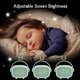 thumbnail image 4 of Reloj despertador digital para niños, niñas y niños, lindo reloj despertador 2 alarmas 6 volumen de música ajustable 3 brillo de pantalla temporizador luz nocturna (verde) Sincero Electrónica, 4 of 5