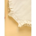 thumbnail image 6 of MORTTIC Newborn Baby Girl Birthday Romper Sleeveless "One" Letter Print Bodysuits Jumpsuits, 6 of 7