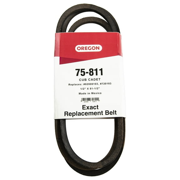 Oregon 75-811 Spindle Drive Belt 1 2" x 81-1 2" Cub Cadet MTD Z-Force 44" Deck 02000103