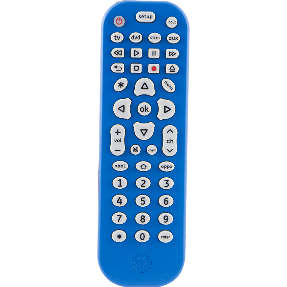GE 4Device Universal Remote Control, Blue, 39527