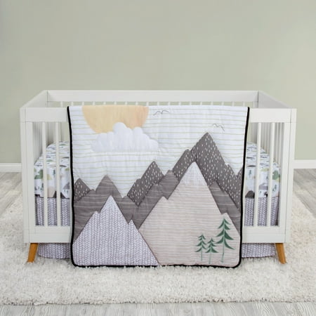 UPC: 0846216061998 | Trend Lab 100% Cotton Mountain Baby 3 Piece Crib Bedding Set