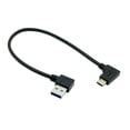 thumbnail image 4 of Xiwai Cable Reversible USB 3.1 USB-C Angled to 90 Degree Left Angled A Male Data Cable for Mac Tablet Phone, 4 of 6