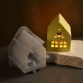 thumbnail image 2 of Bewildely Materiales del molde del silicón del candelero de la casa del amor del gel de silicona fáciles a no fáciles de deformar y romper Artesanía, 2 of 6